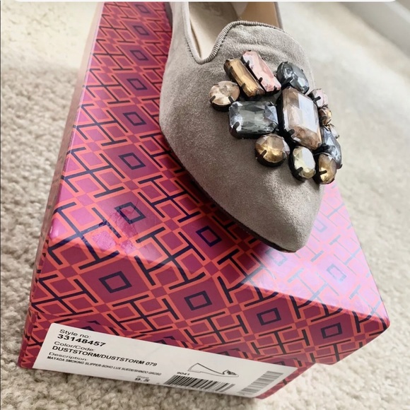 SOLD Tory Burch Mayada Smoking Shoes Flats Pointed - Picture 4 of 5